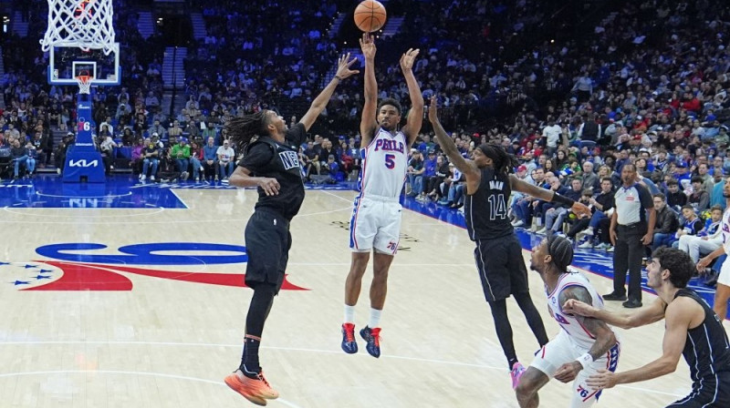 Kventins Graimss metienā Foto: AN/Scanpix