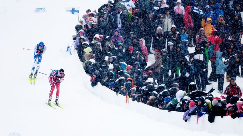Ziemeļu divcīņas sacensības Milānas spēlēs. Foto: Reuters/Scanpix