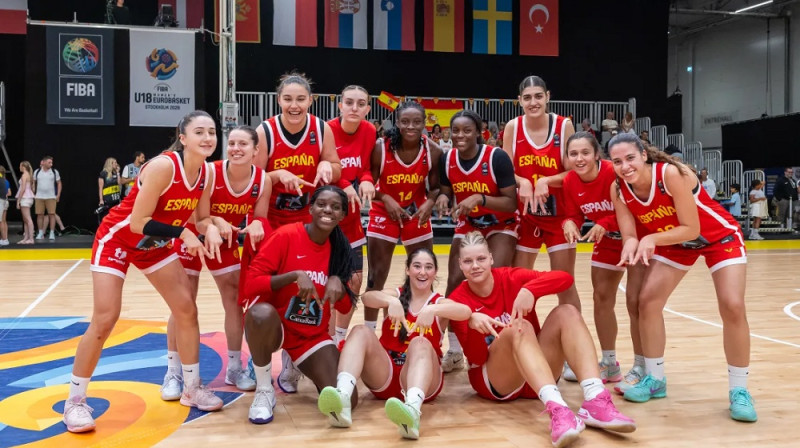 Spānijas U18 meitenes. Foto: FIBA