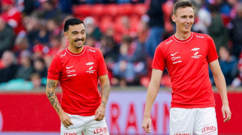 Bergenas "Brann" futbolisti. Foto: Paul S. Amundsen/NTB/Scanpix