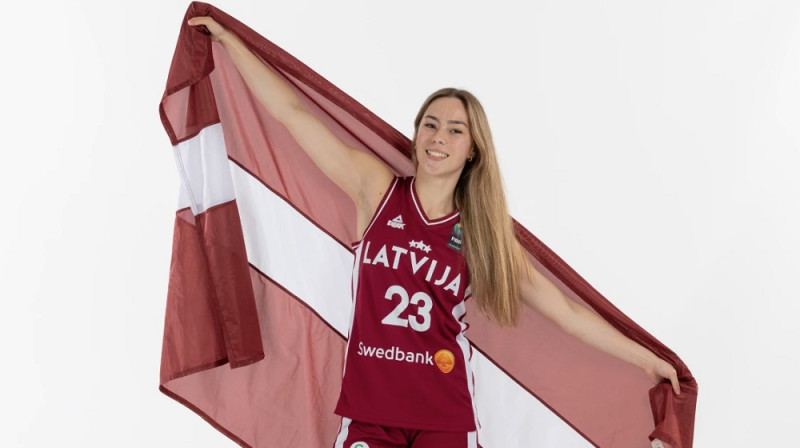 Mila Luzgina 2026. gada 31. jūlijā. Foto: FIBA