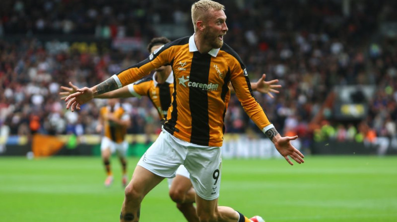 "Hull City" svin vārtu guvumu. Foto: AP/Scanpix