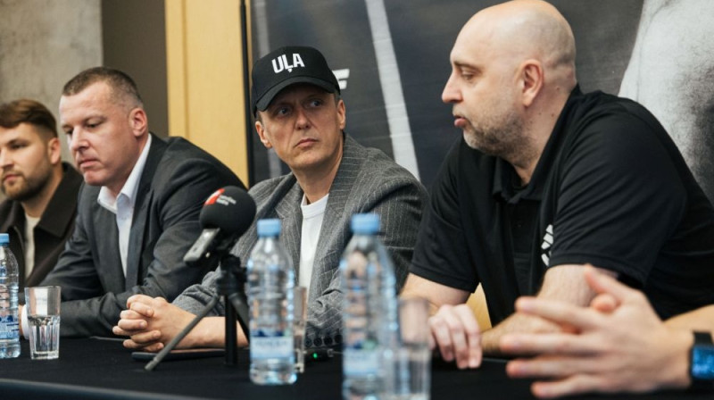 Gatis Jahovičs, Edgars Jaunups un Jevgēņijs Kosuškins Foto: Mārtiņš Goldbergs
