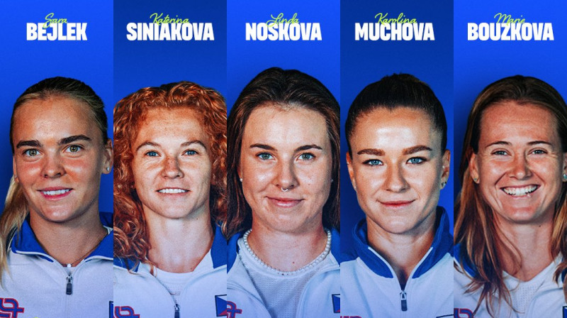 Čehijas tenisa zvaigžņotā izlase. Foto: Billie Jean King Cup