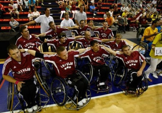 Latvijas ratiņbasketbola izlasei otrais zaudējums