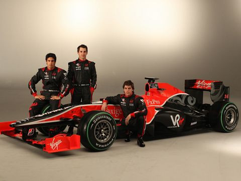 F-1 debitanti "Virgin Racing" prezentē jauno modeli