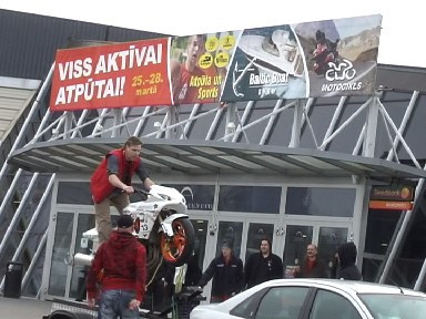 Ķīpsalā – Latvijā ražots moto trenažieris