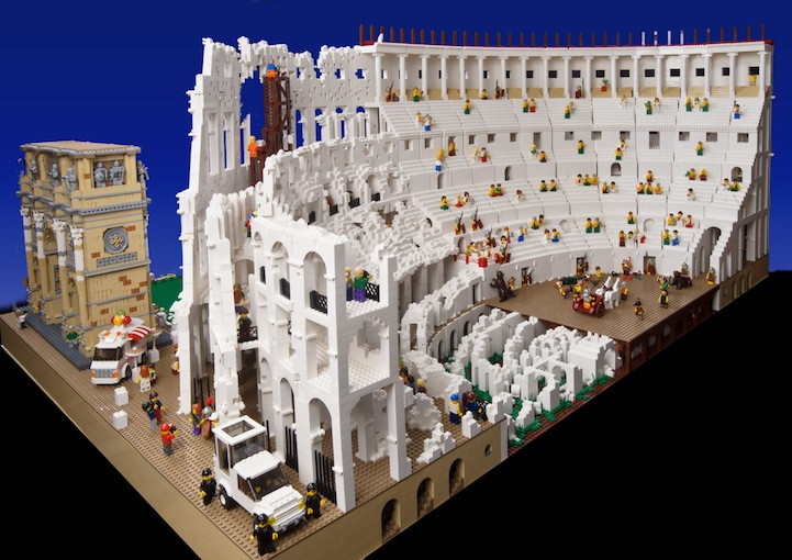 Romas Kolizejs no 200 000 Lego detaļām Austrālijas muzejā