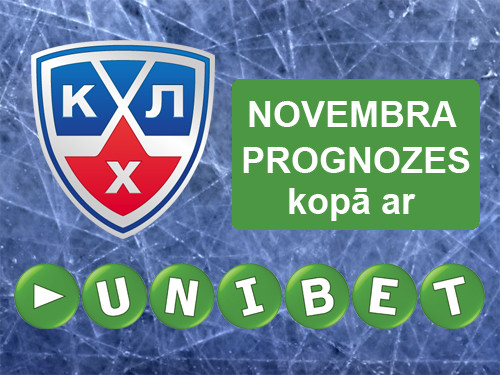Konkurss: "KHL novembra prognozes kopā ar Unibet.com"
