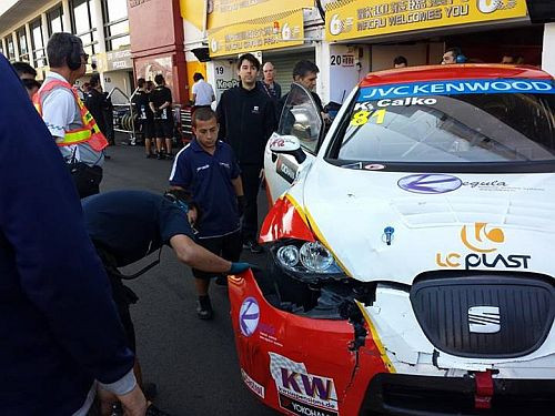 Calko atkal avarē, WTCC treniņus Makao noslēdzot 21. vietā