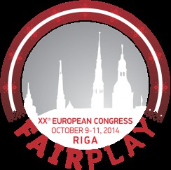 RĪGĀ NOTIKS EIROPAS FAIR PLAY JEB GODĪGAS SPĒLES KUSTĪBAS 20.KONGRESS
