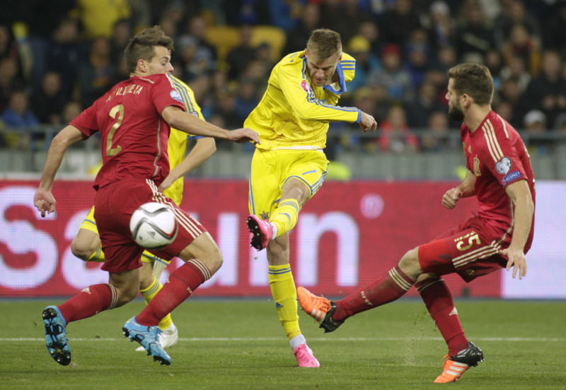 "Euro 2016" play-off: Ukraina pret Slovēniju, Zviedrija pret Dāniju