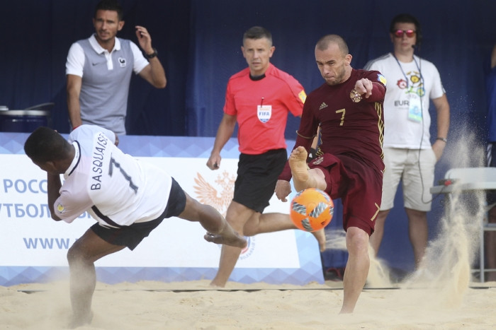 E.Borisevičs galvenais tiesnesis pludmales futbola Eiropas līgas spēlēs