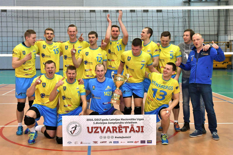 Nacionālajā 1. divīzijā uzvar VK "Ventspils"
