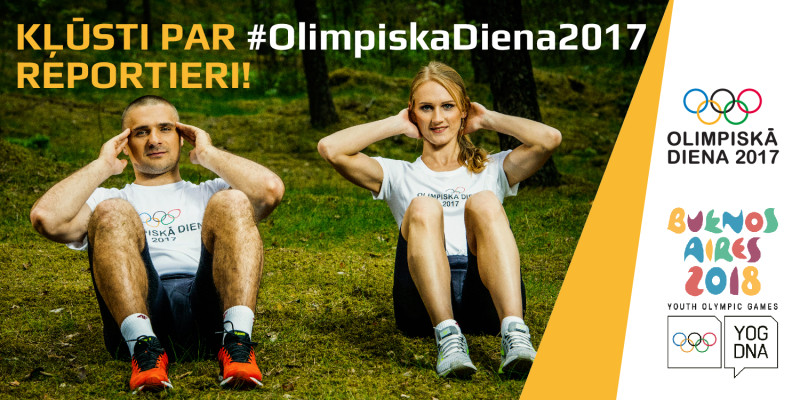 Vairāk nekā 136 000 dalībnieku piektdien piedalīsies "Olimpiskās dienas 2017" pasākumos