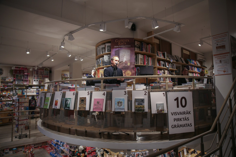 Atzīmējot grāmatas “365” panākumus, Guntars Račs uzrīko mini festivālu grāmatnīcā