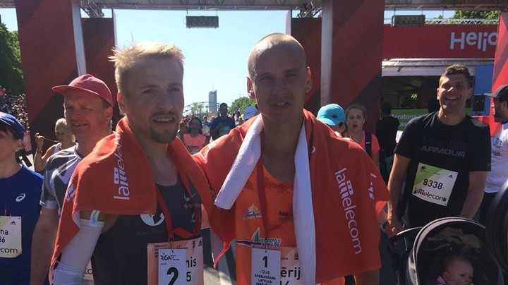 Ar jaunu Rīgas maratona rekordu uzvar etiopietis Ajana, Žolnerovičam septītā vieta