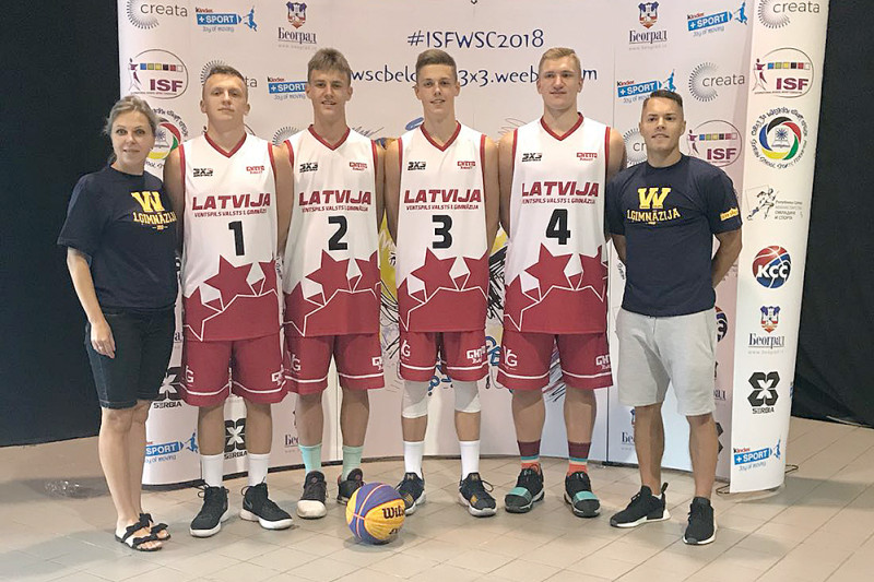 Ventspils 3x3 basketbolisti izcīna 9. vietu pasaules skolu čempionātā