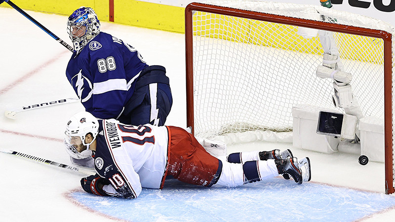 "Blue Jackets" "play-off" otrajā spēlē reabilitējas un izlīdzina sērijas rezultātu