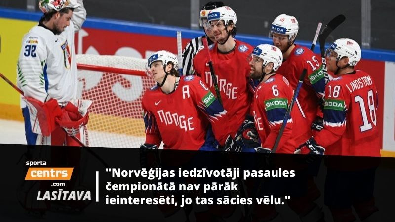Norvēģu hokeja apskatnieks: "Lai uzvarētu Latviju, jāiemet trīs četri vārti"