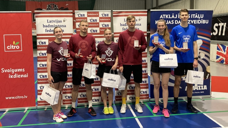 Studentu spēles badmintonā dominē lietuvieši, latviešiem otrās un trešās vietas