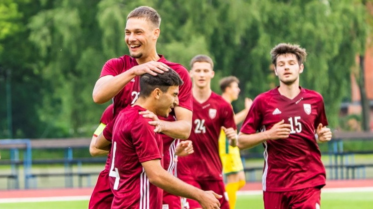 Latvijas U19 izlasei neizšķirts pret Lietuvu, Melnis diskvalificēts no Baltijas kausa