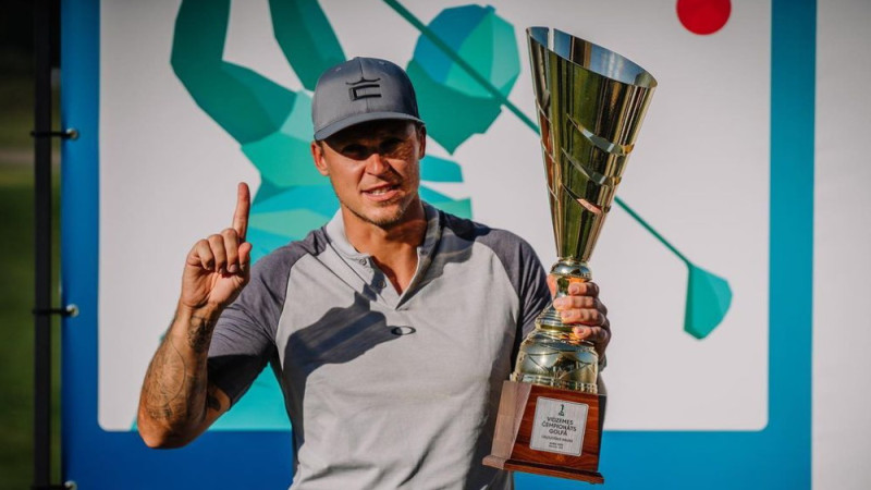 Štrombergs savam panākumu sarakstam pievieno Vidzemes čempiontitulu golfā