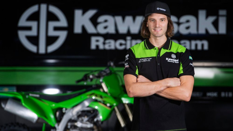 MXGP braucējs Evanss paraksta līgumu ar "Kawasaki" rūpnīcas komandu