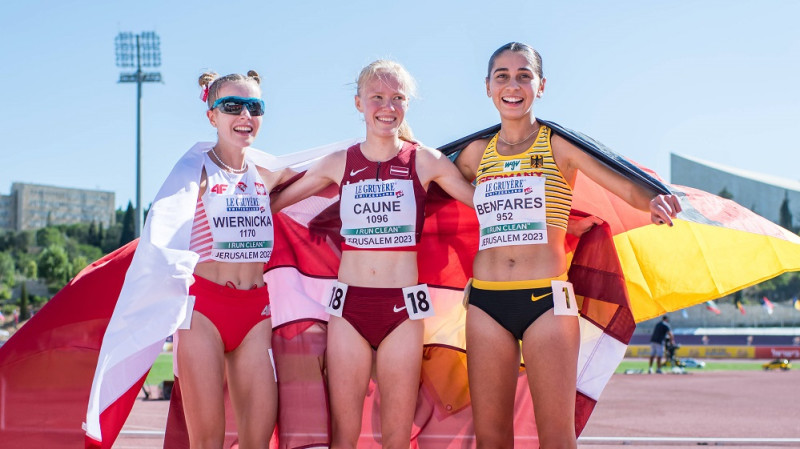 Caune sasniedz Eiropas čempionāta rekordu un triumfē 5000 metros