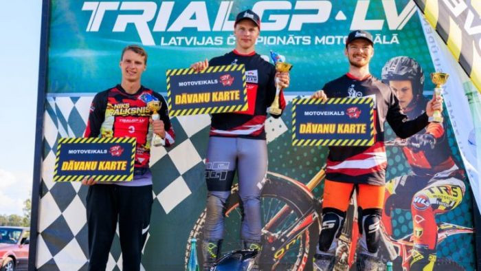 Kristers Einass kļūst par seškārtēju Latvijas čempionu moto triālā