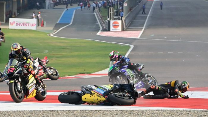"MotoGP" braucējs Marini avārijā guvis traumu un svētdien nestartēs