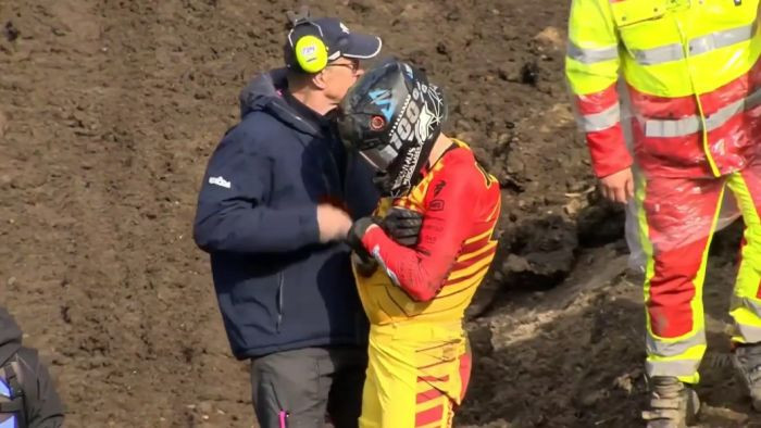 Jonass kritienā Vācijas MXGP posmā lauzis roku