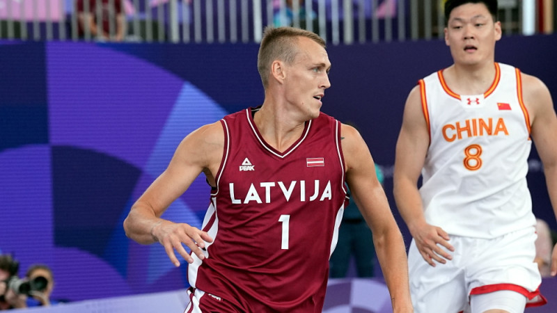 Latvijas basketbolisti ar vieglu roku tiek galā ar ķīniešiem