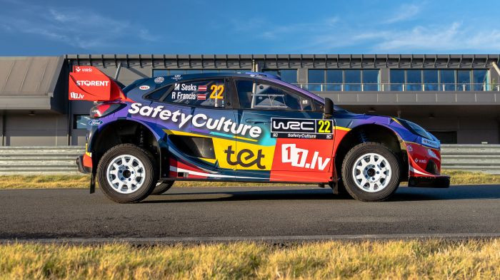 Sesks pirms starta Zviedrijas WRC posmā atrāda jauno auto dizainu