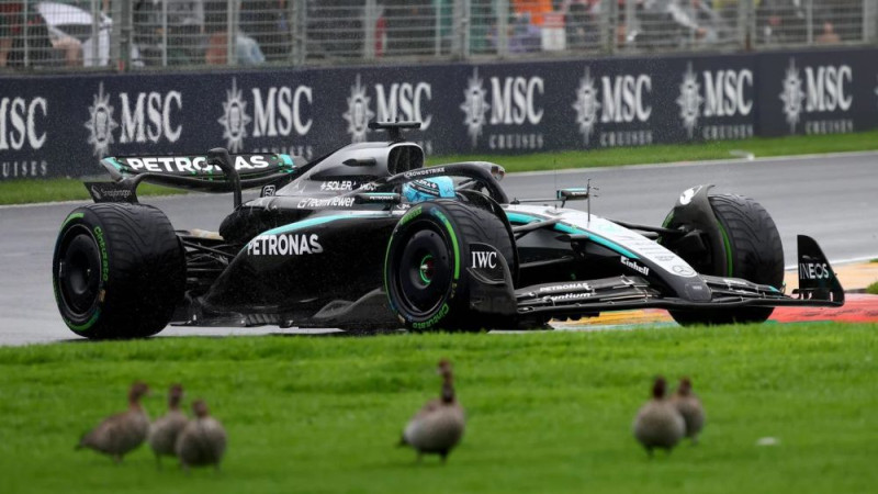 Rasels slavē Austrālijas F1 posmā pieņemtos stratēģiskos lēmumus