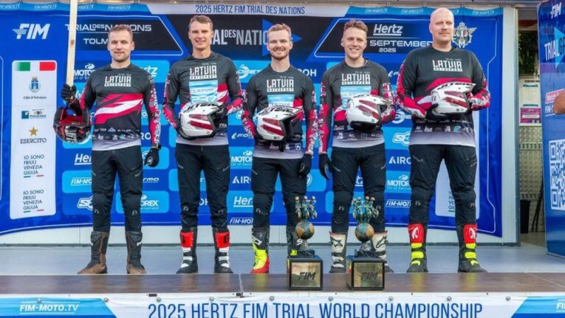 Latvijas komanda izcīna 13. vietu Nāciju kausā moto triālā