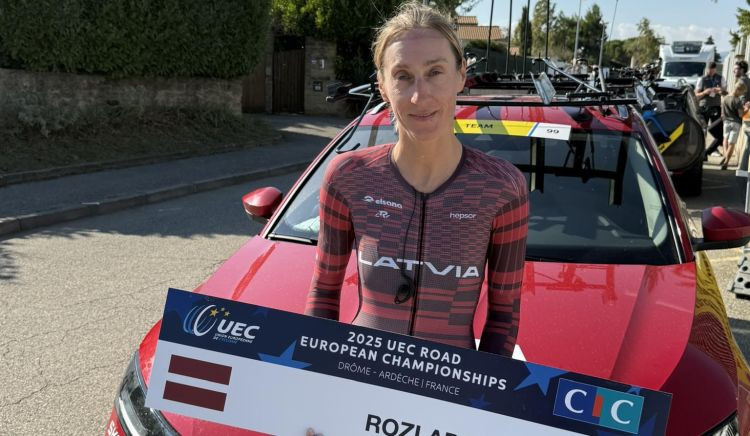 Rožlapa trešajā desmitā Eiropas čempionāta individuālajā braucienā