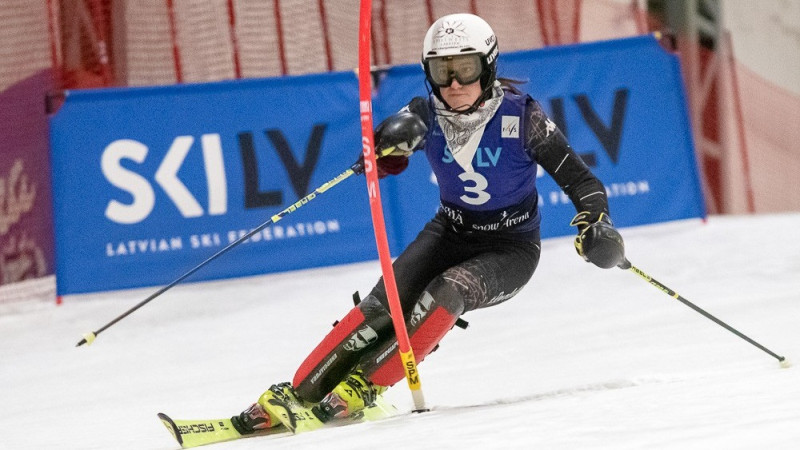 Ar trīs latviešu un lietuvietes uzvarām FIS slalomā Lietuvā sācies Baltijas kauss kalnu slēpošanā