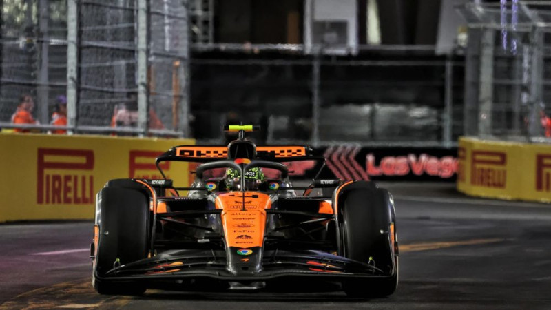 Noriss prognozē "McLaren" grūtu nedēļas nogali Lasvegasas trasē
