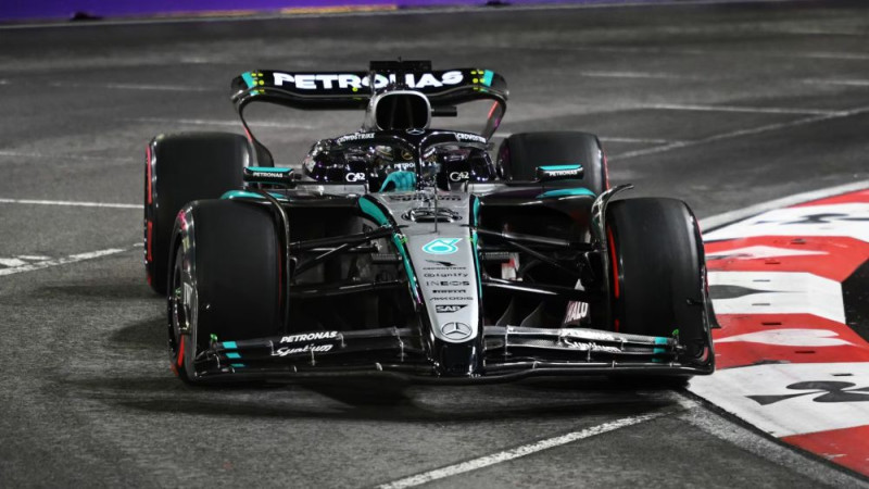 Rasels: "Iznīcināju riepas, kad mēģināju iet uzbrukumā Verstapenam"