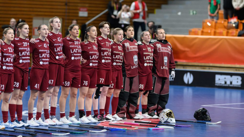 Sieviešu florbola valstsvienībai cīņa par trešo vietu grupā