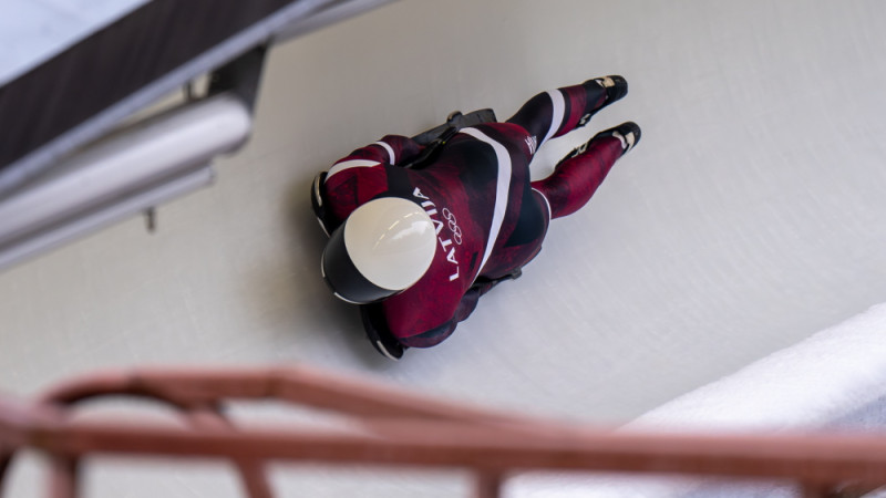 Latviešu skeletonisti Eiropas kausa desmitniekā, dubultuzvara okupantu sporta rotai