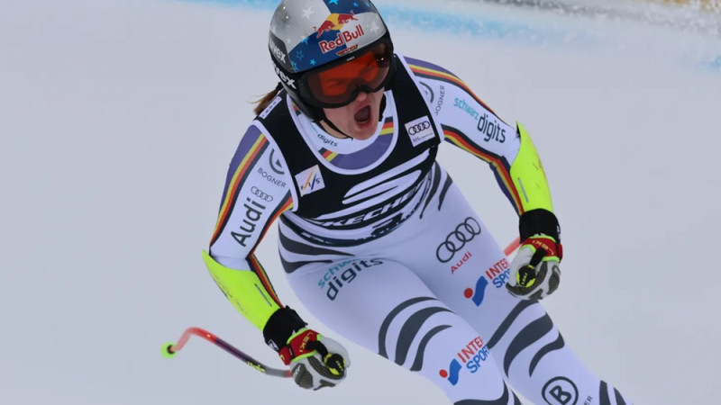 Jaunā Aihere otro reizi šosezon neļauj uzvarēt Vonai,  izcīnot pirmo uzvaru supergigantā