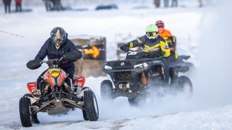 Ziemas motokrosa un skijoringa sezona turpināsies svētdien Ādažos