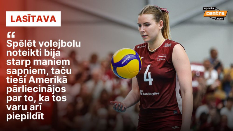 "Nākamsezon spēlēšu Japānā" - volejbola izlases līdere Levinska par paveikto un sapņiem