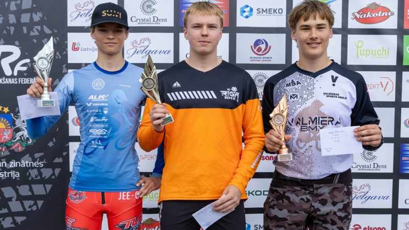 BMX LK posmā Jelgavā jauniešu grupās triumfē "RRS/BMX Rīga" braucēji un mājinieces