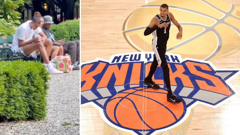 Vembanjama patvērumu no NBA fināla virpuļa rod parkā ar zīmuli rokās