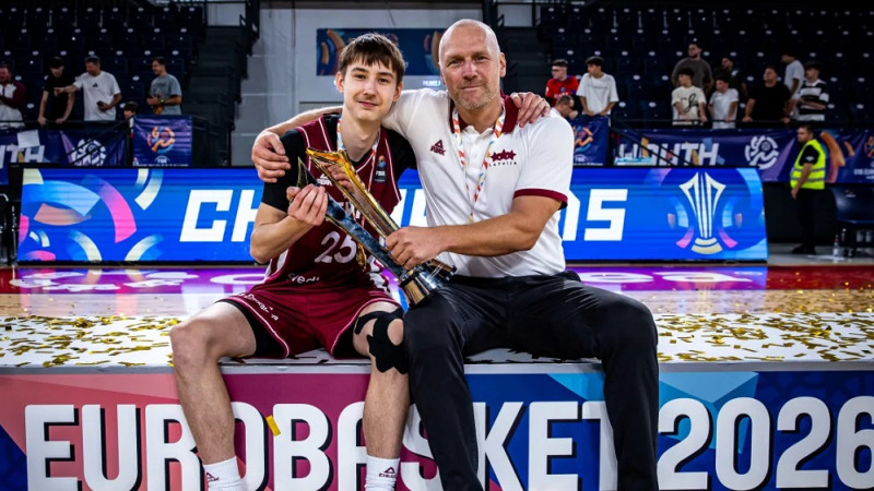 Tukuma novads piešķir naudas balvu Eiropas U16 čempioniem basketbolā