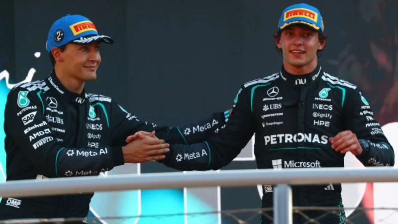 Rasels par F1 titulu vairs nedomā: "Būtu ļoti grūti dzēst Antonelli pārsvaru"