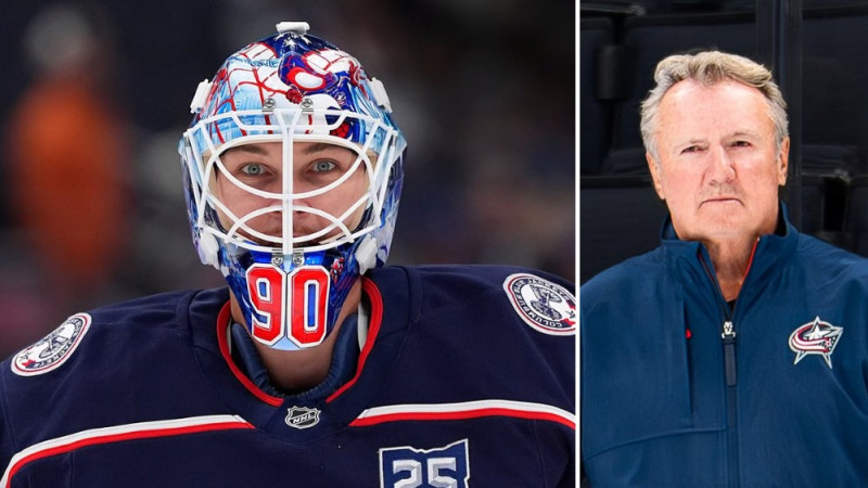 Vai Merzļikins varētu izlaist visu NHL sezonu? Atbild Kolumbusas galvenais treneris